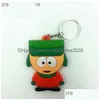 Keychains South Park grovt prata förfall 5 Keychain Dekorativa smycken Toy Gifts T230607 Drop Delivery Dh5TN