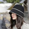 New summer knitted color matching fisherman hat women's spring and summer sunscreen bucket hat trend women's beach hat