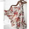 Podstawowe sukienki swobodne sukienki kwiatowe bez rękawów w dekolcie w stylu vintage długi koktajl Casual Beach Różowy sukienka 240302