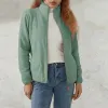 Jaquetas puloru jaqueta de lã feminina outono inverno cor sólida quente outerwear casual manga longa gola completa zip casacos à prova de vento