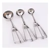 Ice Cream Tools 100Pcs Premium Stainless Steel Ice Cream Tools Baller Ice-Cream Scoop Scoops Fruit Melon Spoon Digging Cookie Dough Sc Dhtaa