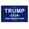 Amerika DHL neemt Black Bottom Double Gun Flag 90x150cm verkiezing 2024 Trump weer nieuw 0302 S