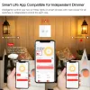 Control ZigBee Multigang Smart Light Dimmer Switch Independent Control Smart Tuya APP Control Works with Alexa Google Home 1/2/3 Gang