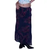 Spódnice WPNAKS Długie spódnica letnie ubrania Vintage elegancki kwiat na codzienne codzienne randki streetwearne