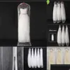 Storage Bags New Storage Bags Double-Sided Transparent Tle/Voile Wedding Bridal Dress Dust Er With Side-Zipper For Home Wardrobe Gown Dh3Xr