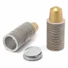 Tools 37mm Aluminum Nespresso Empty Coffee Capsules Cup With Rubber Ring 100 kits