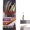 Fishhooks 5packs * Skage White Skin Sabiki Rime Real Fish Peau Correctes de cordes