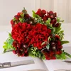 Simulation Flowers Silk Table Tennis Chrysanthemum Bouquet Shopping Mall Decoration Fake Flower Pink Ball Chrysanthemums Floral 240301