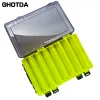 Boxes Ghotda Fishing Box Spoon Bait Storage Box Fishing Accessories Hook Fishing Case for Lures 10/12 Compartments