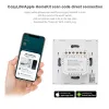 Controle germa apple homekit wifi padrão da ue interruptor inteligente neutro necessário casa inteligente interruptores de luz 1/2/3 gang 1 maneira controle voz siri