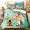 Zestawy Phechion Asterix i Obelix 3D Print Pedding Set Duvet Covers Pillowcases One Piece Budding Sets SETS BLOTHES K312