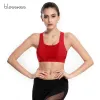 BRAS Blesskiss Seksi Spor Sütun Kadın Fitness Yoga Bras Gym Push Yukarı BH Sport En İyi Atletik Egzersiz Koşu Kırmızı Siyah