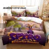 Conjuntos Spyro Reaceled Trilogy Bedding Conjunto único Twin Full Queen King Size Cama Aldult Kid Bedroom DuvetCover Sets