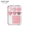 Shadow GOGO TALES Eyeshadow Palette Longlasting Easy Color Matte Pearl Blush Highlight Natural Nude Makeup Pressed Glitter Eyeshadow