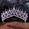 Nieuwe barokke bruids kroonhoofdtooi voor vrouwen Rhinestone mode schoonheidswedstrijd bruiloft haaraccessoires