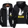 Men's Jackets Casual #FR2 Rabbits Two Windbreaker Thin Reflective Sunscreen Hooded Unisex Zipper Coat Pilot Cycling Jacket Plus Size