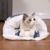 Mats kawaii gatti rimovibili letto casa casa rifornimento casa prodotti per gatti adulti grandi pet dog da letto gatto gava grotta comoda cibo comodo carino