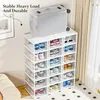 10 Pack Thicken Shoe Organizer StackableUpgraded Robust Shoe Storage Bins With Magnet Door 240229