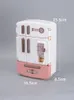 Simulation Refrigerator Double Door Sonic Toys Kitchen Mini Food Play Gift Puzzle For Blyth Barbies BJD Doll Accessories 240301