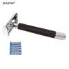 Razor Irazor Professional Butterfly Design Double Edge Safety Razor Men's Shaver Barber Machine à rasage