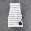 Robes décontractées de base Marque de créateur Stretch Mini robe Bretelles Slim Fit Body con Dress 240302