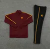 Roma futebol meio agasalho homem crianças kit jaqueta de futebol 2024 2025 terno treinamento jogging survetement esportes wear 667