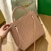 summer Andiamo designer bag tote bag Buckle Original Leather Woven Women's Portable Single Shoulder Crossbody Tote Bag laptop bag 240315