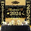 Décoration de fête Mastered It 2024 Classe de toile de fond de bannière de porche Fournitures de remise de diplôme pour elle ou lui intérieur extérieur
