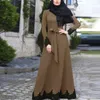 Roupas étnicas Plus Size Abaya Lace Mulheres Muçulmanas Maxi Vestido Dubai Turquia Kaftan Islâmico Eid Ramadan Modest Abayas Marrocos Caftan Robe