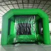 Portable green Inflatable Spray Paint Booth Oxford Inflatable Car Tent for Outdoor Car Maintenance With 2 blowers free ship to your door