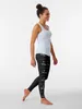 Calças ativas Aproveite o silêncio Leggings Roupas de ginástica de fitness Use roupas femininas de fitness