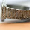 Montre-bracelet tendance pour hommes avec clarté VVS et diamants certifiés GRA fabriqués en moissanite, à porter en toute occasion