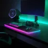 PADS RGB MOUSEPAD TTRAPSTAR LONDON Gamer Mouse Mats Lysande bakgrundsbelysning Tangentbord LED -skrivbord med trådspelstillbehör PC -skåp