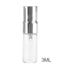 Bottle 100pcs/lot 3ml Travel Portable Glass Perfume Bottle Mini Empty Transparent Glass Refillable Perfume Atomizer Bottle Container