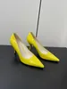 مصمم أحذية الصف LANA LANA PATENT PUMPS FASHION FARDS MARION BELLET SHOSE SIZE 35-40