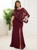 Dresses Plus Size Elegant Women's Dresses Long Oneck Half Sleeves Straight Floorlength Gown 2023 of Bury Prom Women Dress