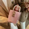 Hurtowa torebka torebka małe świeże kolorowe kolorowe torba łańcuchowa słodkie cukierki akrylowe torebki uliczne trend marmurowe koraliki modne torby na ramię 3101