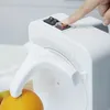 Peladora eléctrica de frutas ajustable de acero inoxidable, peladora para manzana, pera, naranja, limón, caqui verde, 25W