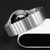 Cinturini per orologi No Gaps Fascia color titanio di lusso per Samsung Galaxy 6 5 4 Classic 40 44 45 46mm 42 Mm Cinturino in acciaio inossidabile 316