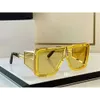 Kvinnor Eyewear Big Square Yellow Side Screen Design Overdimensionerad herrdesigner Solglasögon Olivier Rousteing Trends Perfekt toppkvalitet BPS-107B