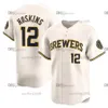 11 Jackson Chourio Christian Yelich Brewers Jersey William Contreras Rhys Hoskins Willy Adames Jesse Winker Garrett Mitchell Freddy Peralta Owen Miller