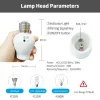 التحكم في مصابيح Tuya لمبة E27 المصباح الكهربائي AC85240V المصباح حامل قاعدة Smart Lamp التحكم الصوتي ، wifi أو zigbee اختياري