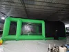 Tente gonflable portative de voiture d'Oxford de cabine de peinture de jet gonflable verte pour l'entretien extérieur de voiture avec 2 ventilateurs bateau libre à votre porte