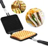 Pannor Sandwich Maker Aluminium Alloy Bread Barbecue Plate Non-Stick Baking Pan Easy Clean To Breakfast Pancakes toast omeletter