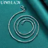 Chains URMYLADY 925 Sterling Silver Snake Chain 18/20 Inch Necklace For Men Women Wedding Party Fashion Gift Jewelry