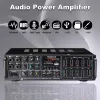 Haut-parleurs Amplificateurs Bluetooth 8000W prenant en charge l'entrée Microphone 4 voies USB SD FM AUX Audio numérique amplificateur stéréo haut-parleur télécommande