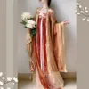 Kinesisk Hanfu Dress Carnival Fairy Cosplay broderad forntida kostymrosa Loosesleeved Elegant Woman Dance 240220