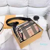 2024 Shoulder satchel bag canvas stripes brand handbags clutch Messenger Bags