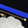 Bracelets de charme Bracelet de créateur Nouvel alphabet floral incrusté de diamants de tempérament LVTN Bracelet Bijoux