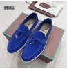 Freizeitschuhe Loro Piano Loafers flache Low-Top-Wildleder-Oxfords aus Rindsleder Mokassins Designer-Schuh zum Hineinschlüpfen Outdoor-Laufschuh Low-Top-Sneaker Lederschuhe Sommer-Wanderschuh